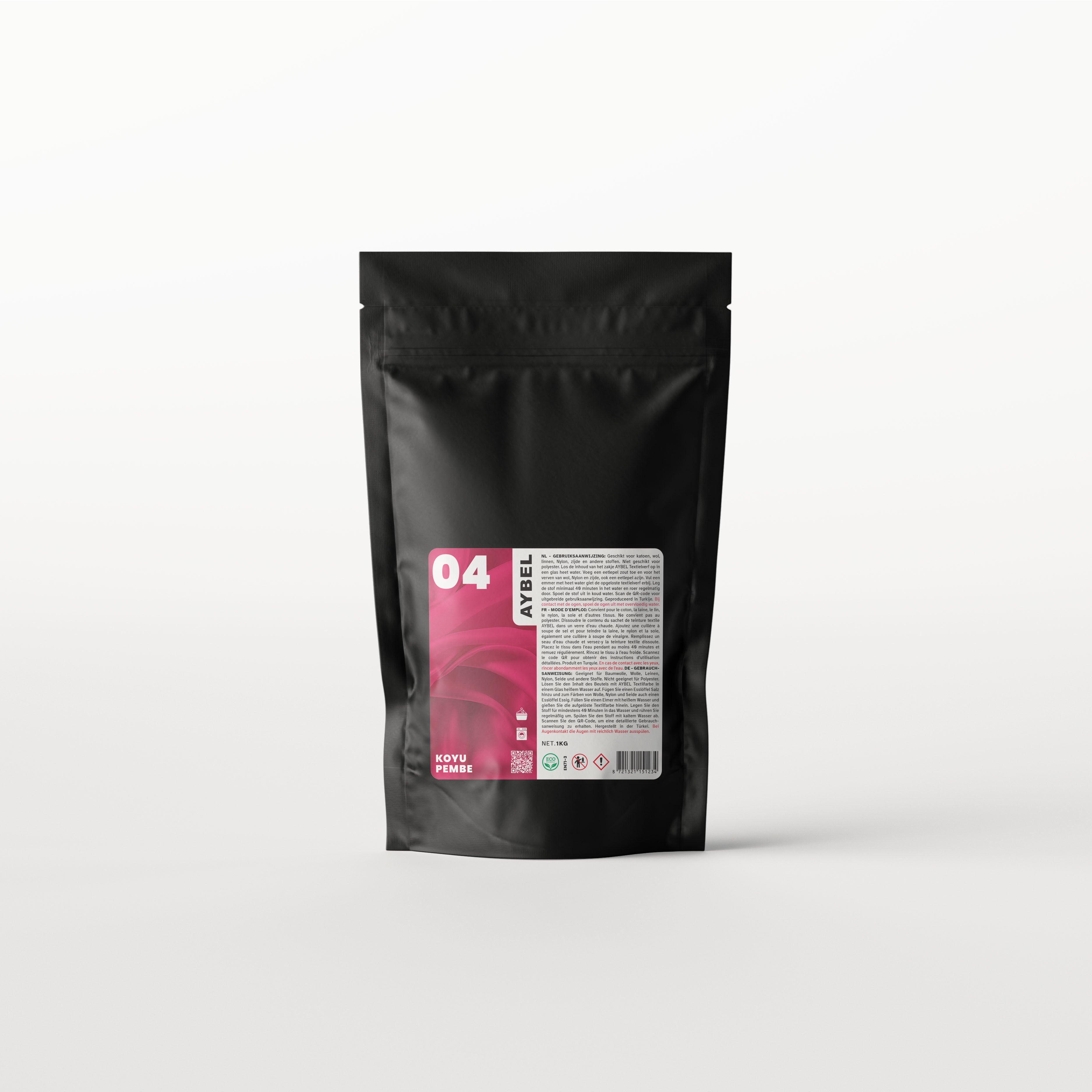 Tekstilfarve Mørk Rosa