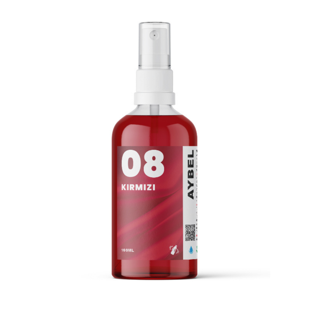 Spray de teinture pour tissu rouge rubis