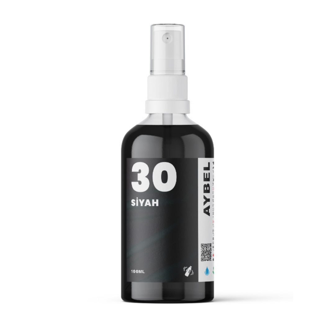Spray de teinture pour tissu noir